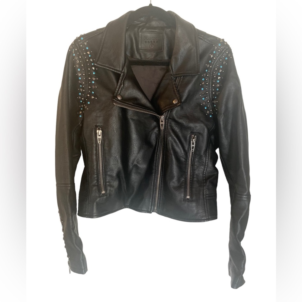 Blank NYC vegan leather jacket💙